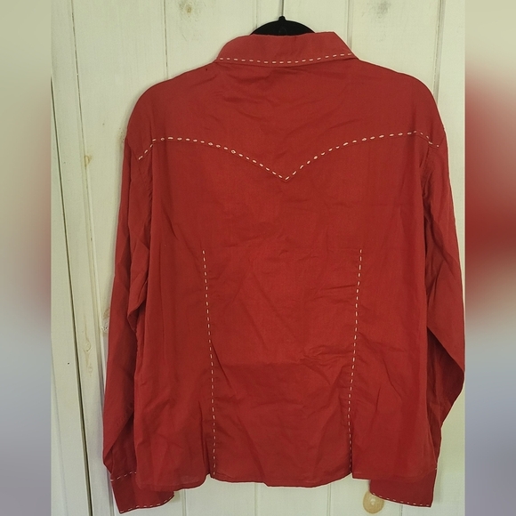 Panhandle Slim Pearl Snap Embroidered Western Rodeo Shirt - Picture 6 of 9